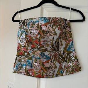 Reformation Giorgia Top | Like new, Size: 4, Color: Ivory Floral